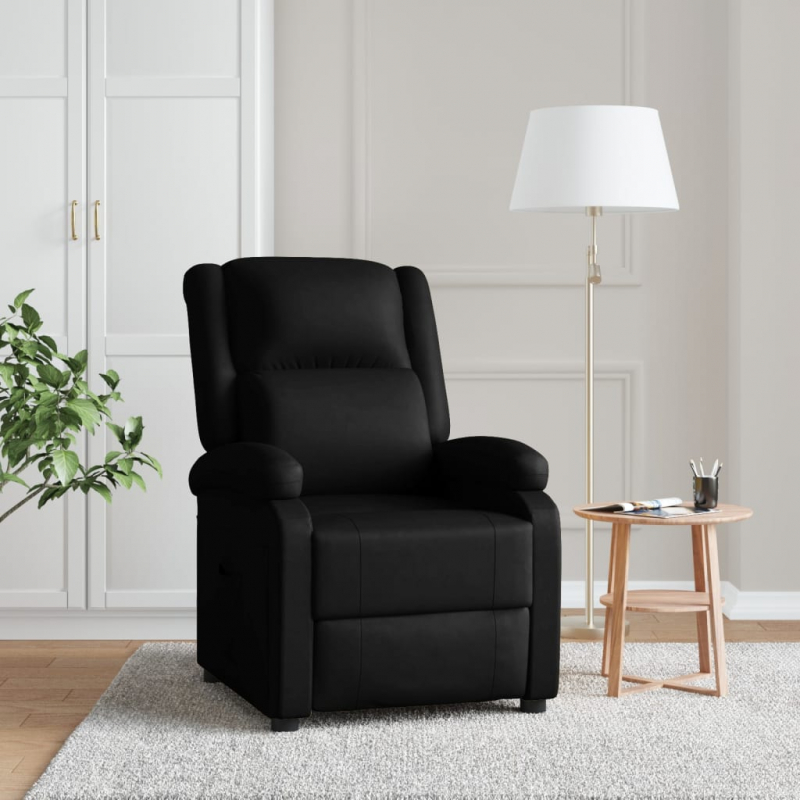 Relaxsessel Schwarz Kunstleder