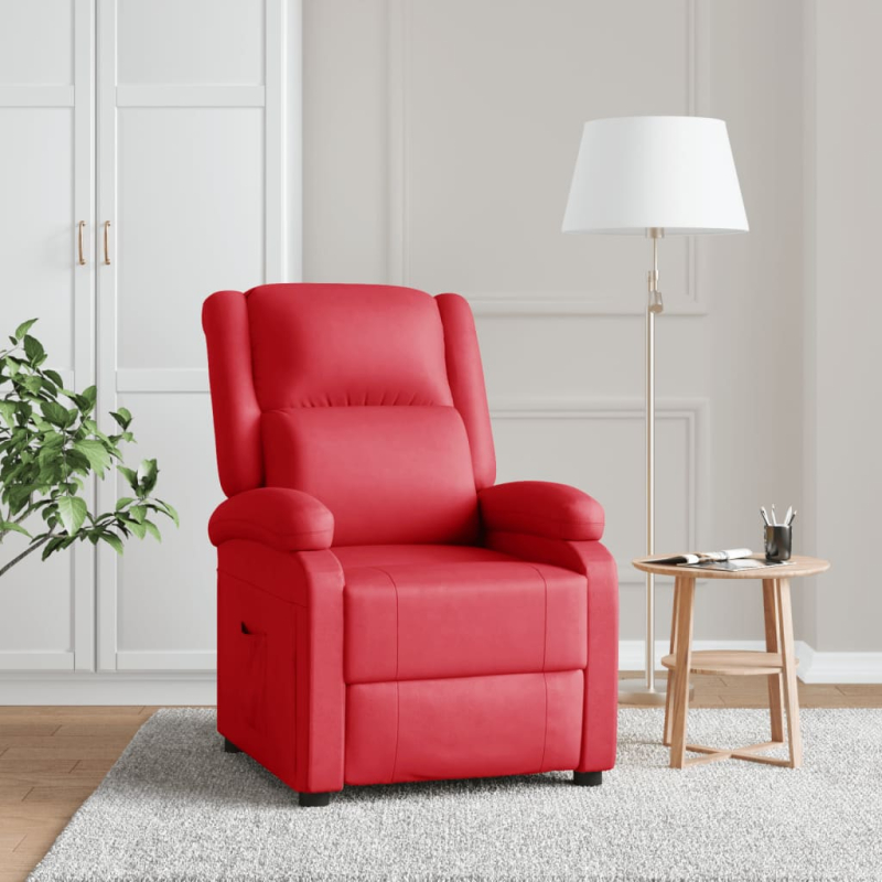 Relaxsessel Rot Kunstleder