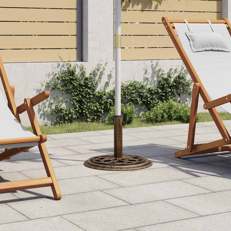 Sonnenschirmständer Bronzen 44x44x31 cm Gusseisen