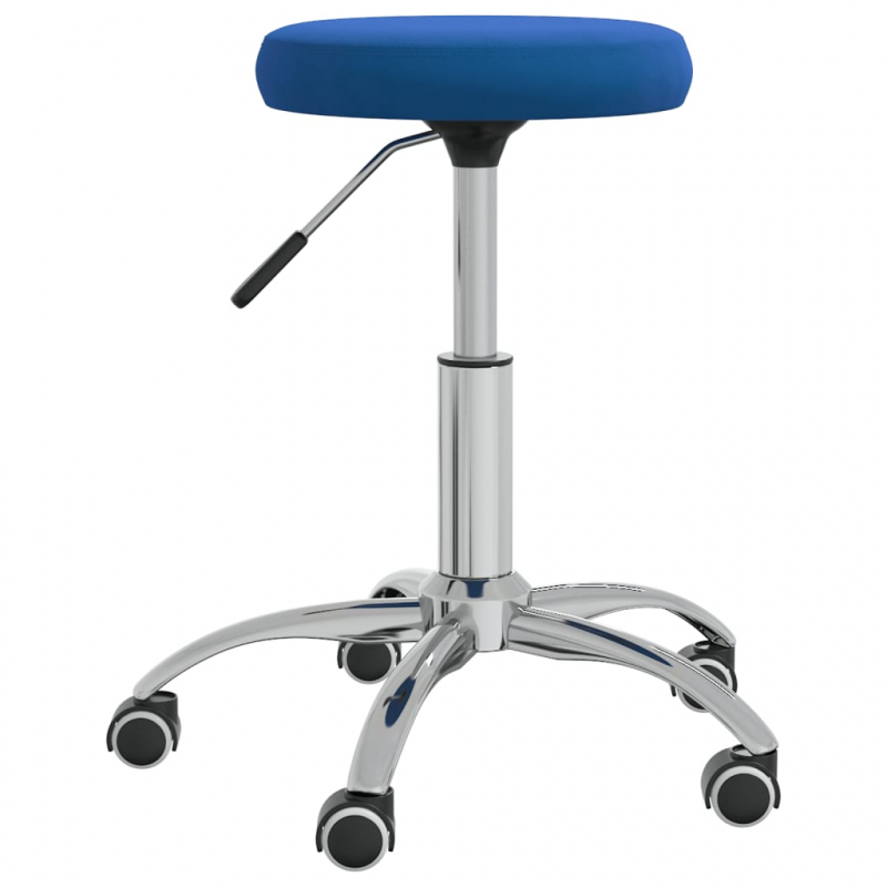 Massagehocker Samt Blau