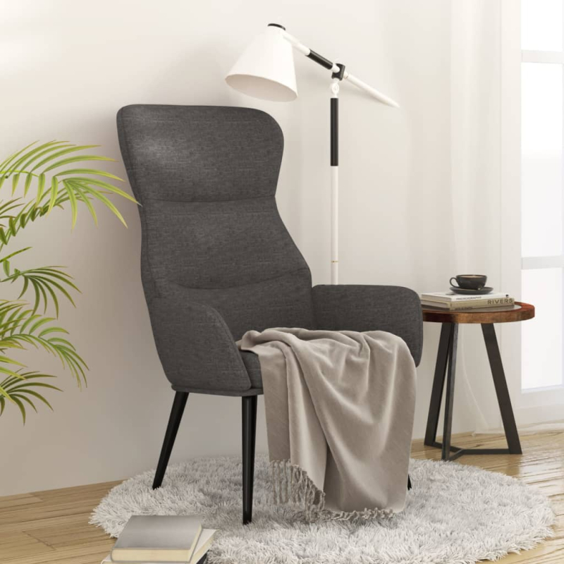 Relaxsessel Dunkelgrau Stoff