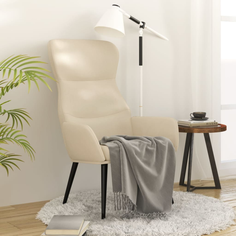 Relaxsessel Creme Stoff