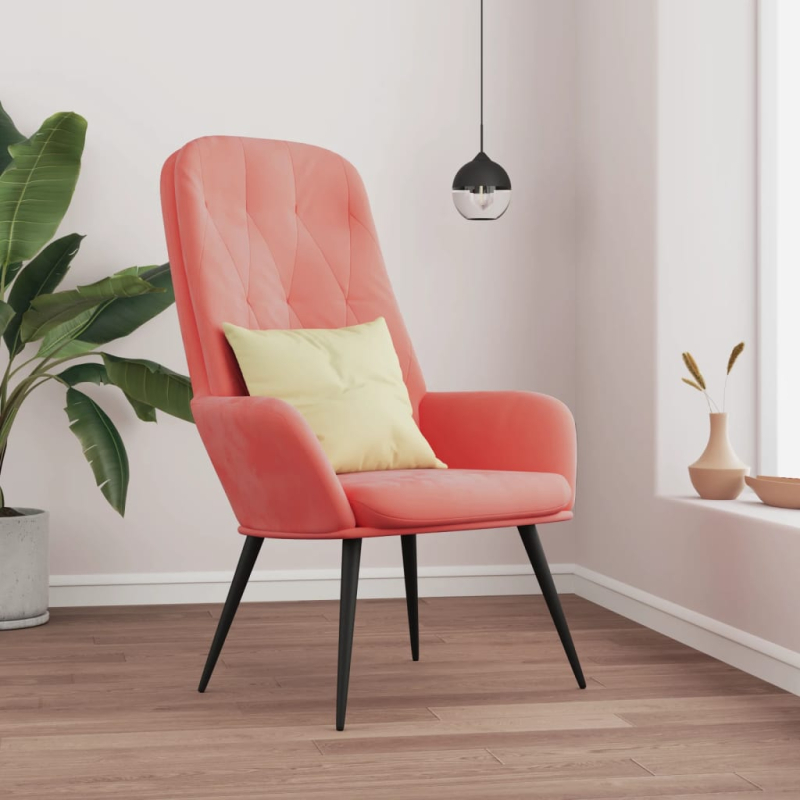 Relaxsessel Rosa Samt