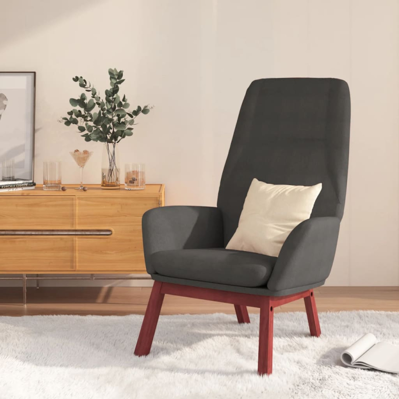 Relaxsessel Dunkelgrau Stoff