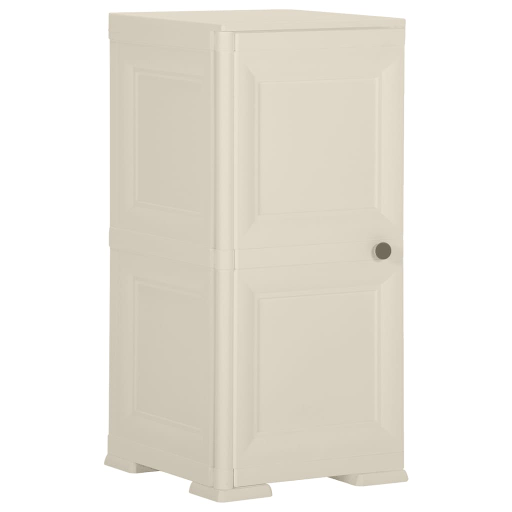 Kunststoffschrank 40x43x85,5 cm Holzdesign Creme