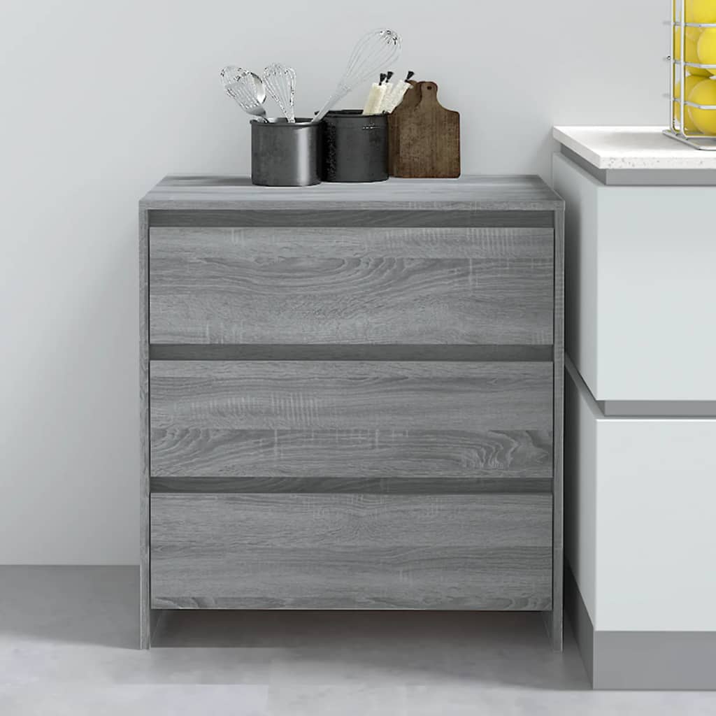 Sideboard Grau Sonoma 70x41x75 cm Holzwerkstoff