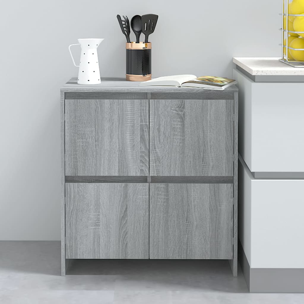 Sideboard Grau Sonoma 70x41x75 cm Holzwerkstoff