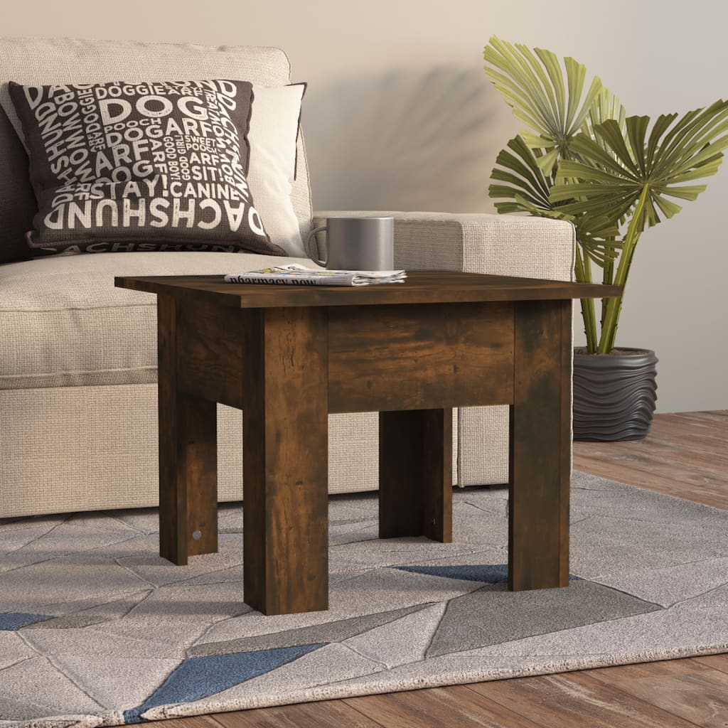 Couchtisch Räuchereiche 55x55x42 cm Holzwerkstoff