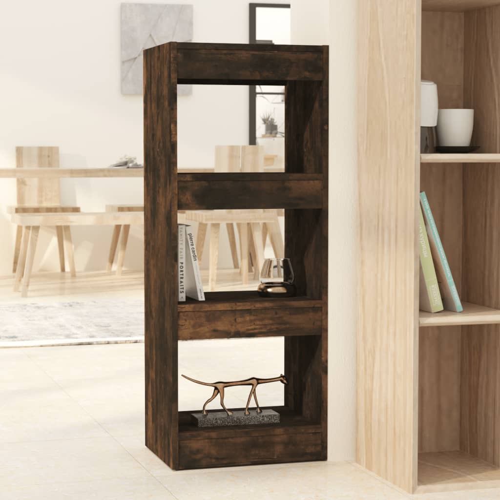 Bücherregal/Raumteiler Räuchereiche 40x30x103 cm Holzwerkstoff