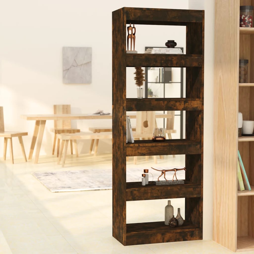 Bücherregal/Raumteiler Räuchereiche 60x30x135 cm Holzwerkstoff