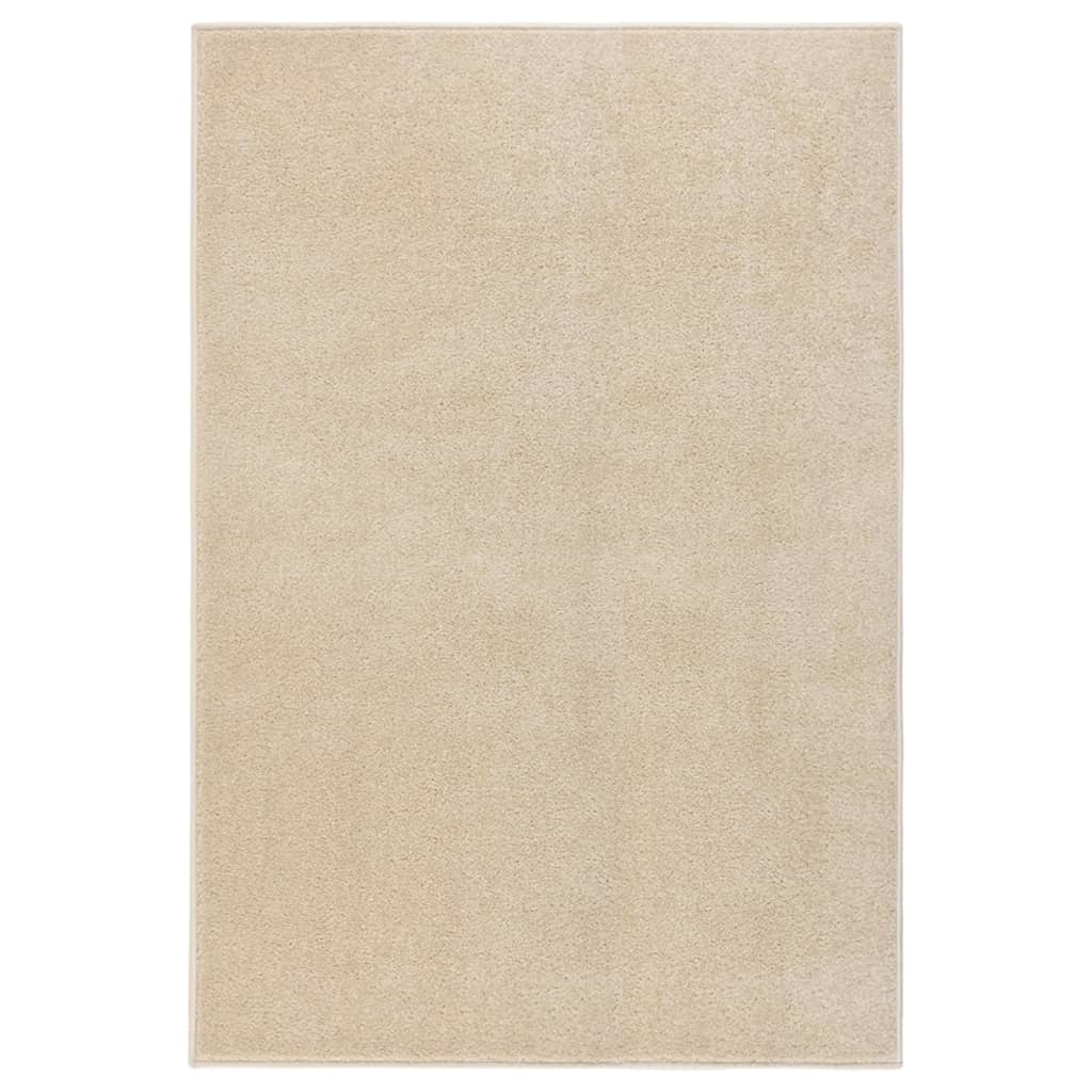 Teppich Kurzflor 160x230 cm Beige