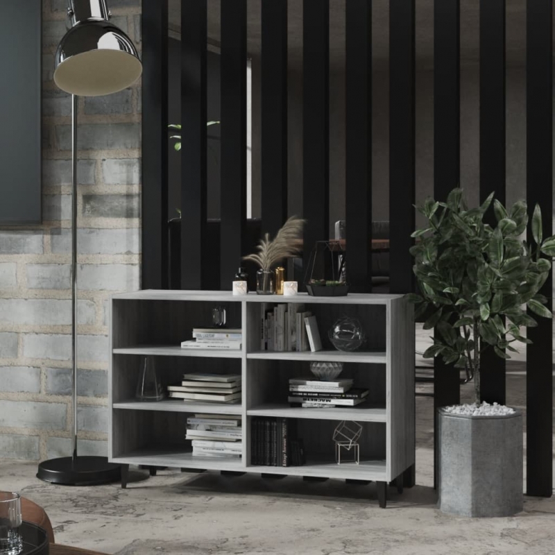 Sideboard Grau Sonoma 103,5x35x70 cm Holzwerkstoff