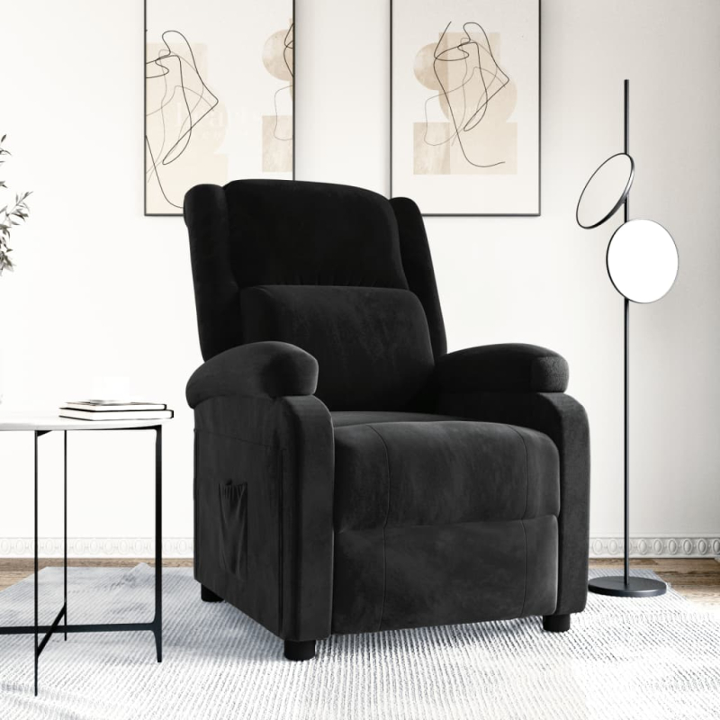 Relaxsessel Schwarz Samt