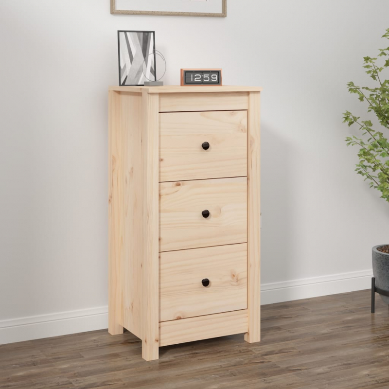 Sideboard 40x35x80 cm Massivholz Kiefer