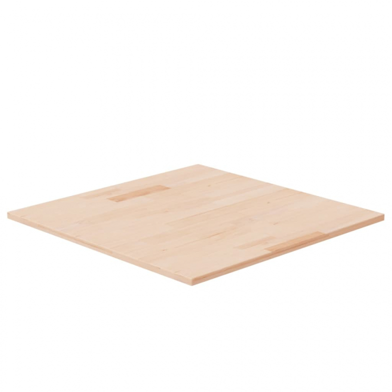 Tischplatte Quadratisch 60x60x1,5 cm Eichenholz Unbehandelt