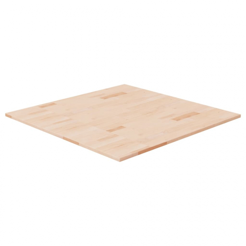 Tischplatte Quadratisch 80x80x1,5 cm Eichenholz Unbehandelt