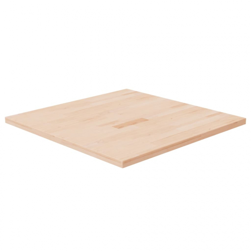 Tischplatte Quadratisch 70x70x2,5 cm Eichenholz Unbehandelt