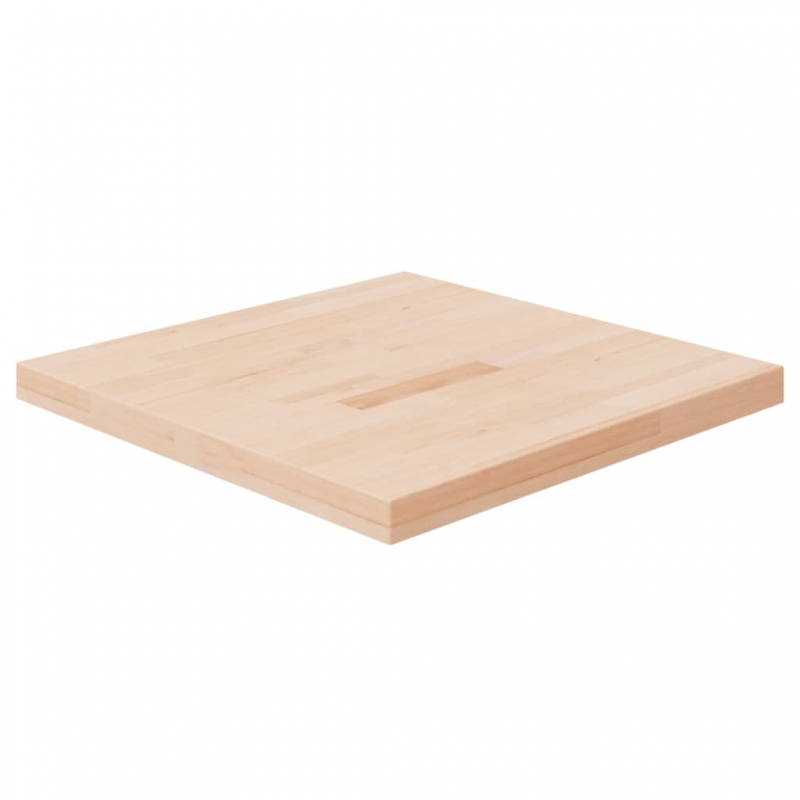 Tischplatte Quadratisch 60x60x4 cm Eichenholz Unbehandelt