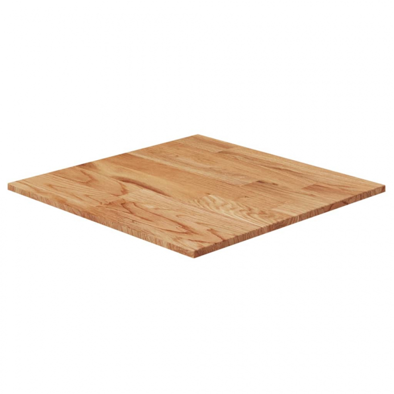 Tischplatte Quadratisch Hellbraun 50x50x1,5cm Behandelte Eiche