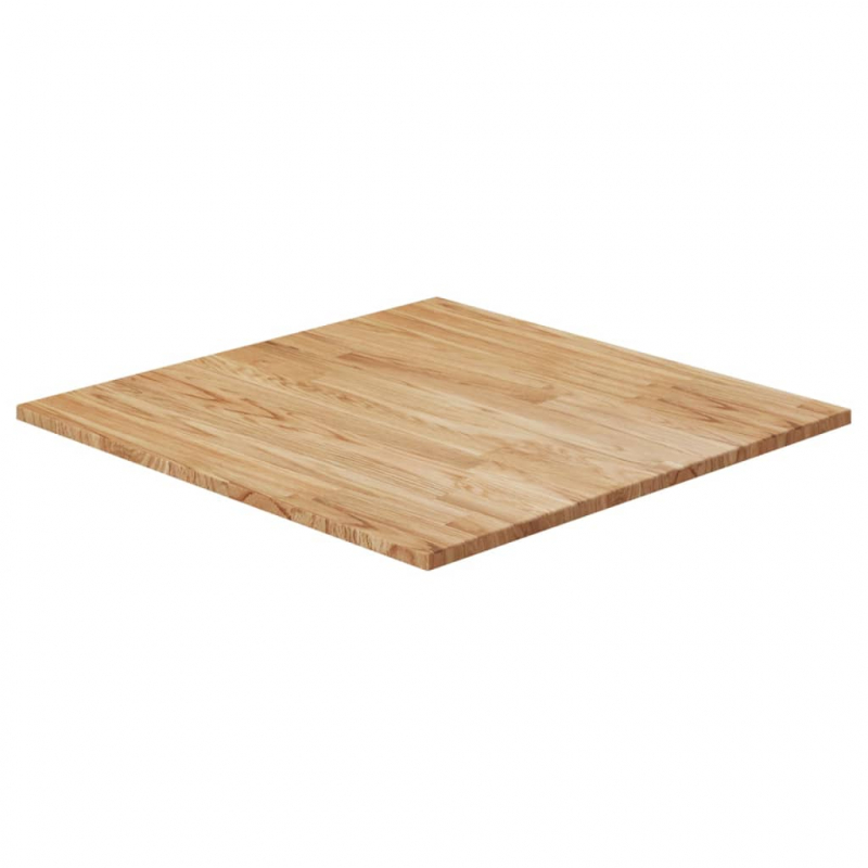 Tischplatte Quadratisch Hellbraun 90x90x1,5cm Behandelte Eiche