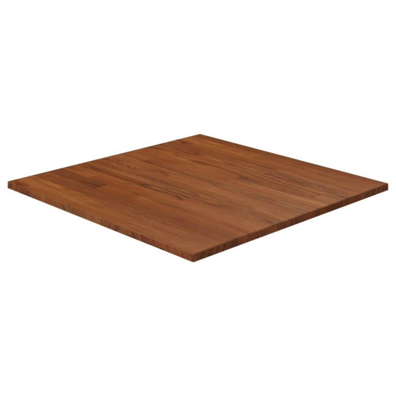 Tischplatte Quadratisch Dunkelbraun 60x60x1,5cm Eiche Behandelt