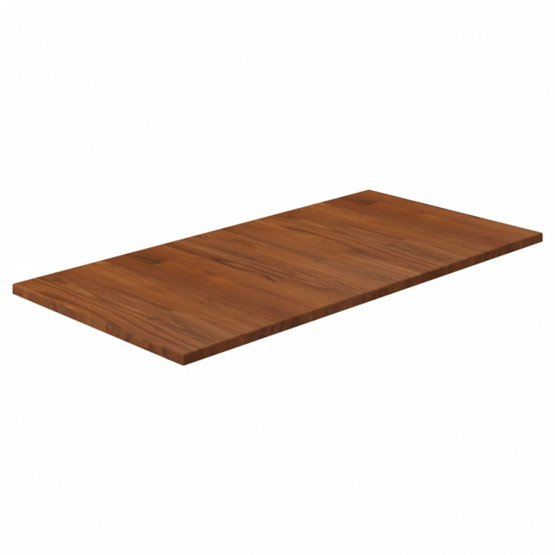 Waschtischplatte Dunkelbraun 80x40x1,5 cm Massivholz Behandelt