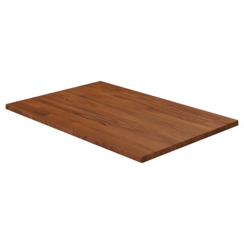 Waschtischplatte Dunkelbraun 60x40x1,5 cm Massivholz Behandelt