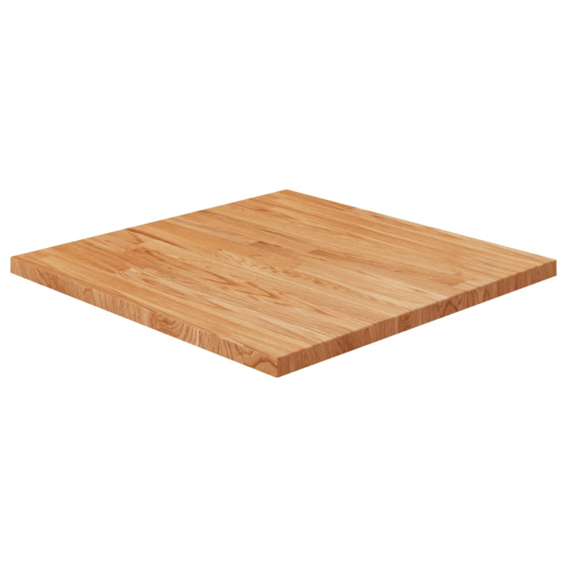Tischplatte Quadratisch Hellbraun 60x60x2,5cm Behandelte Eiche