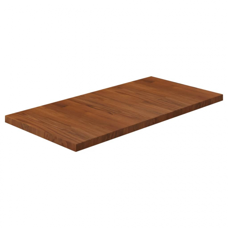Waschtischplatte Dunkelbraun 80x40x2,5 cm Massivholz Behandelt