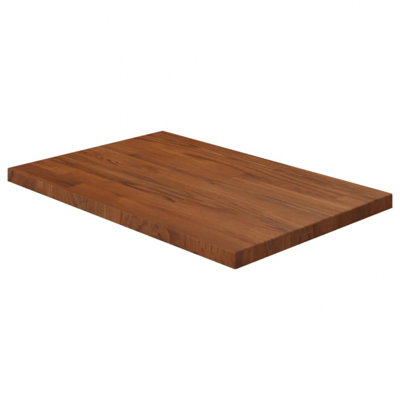 Waschtischplatte Dunkelbraun 60x40x2,5 cm Massivholz Behandelt