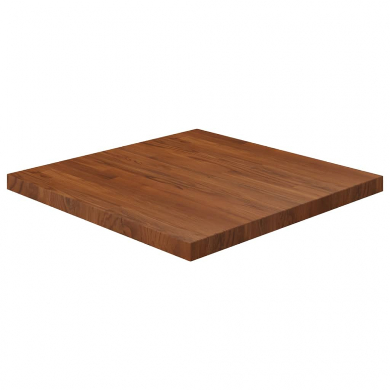 Tischplatte Quadratisch Dunkelbraun 70x70x4cm Behandelte Eiche
