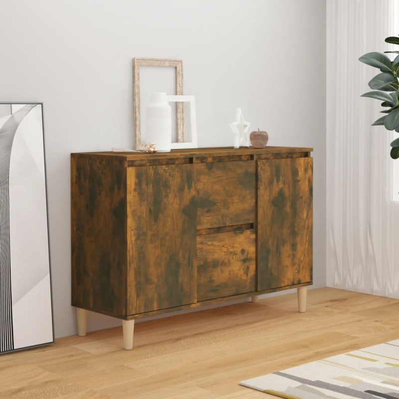 Sideboard Räuchereiche 101x35x70 cm Holzwerkstoff