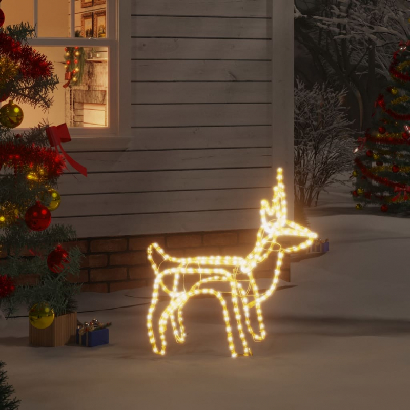 Weihnachtsbeleuchtung Rentier 120 LEDs Warmweiß