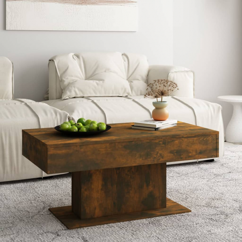 Couchtisch Räuchereiche 96x50x45 cm Holzwerkstoff