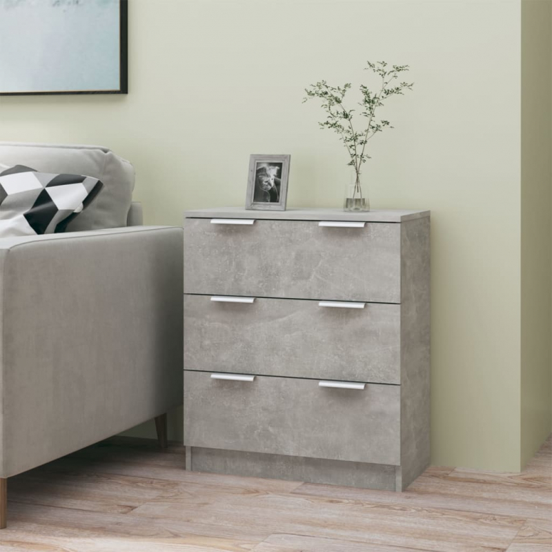 Sideboard Betongrau 60x30x70 cm Holzwerkstoff