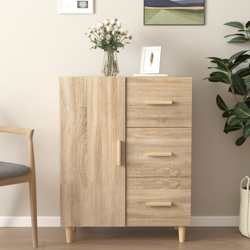 Sideboard Sonoma-Eiche 69,5x34x90 cm Holzwerkstoff