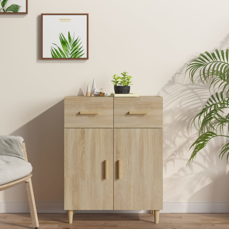 Sideboard Sonoma-Eiche 69,5x34x89 cm Holzwerkstoff