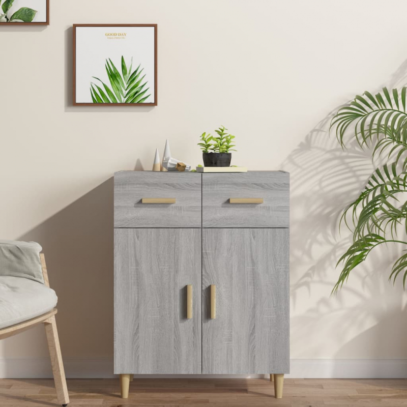 Sideboard Grau Sonoma 69,5x34x89 cm Holzwerkstoff