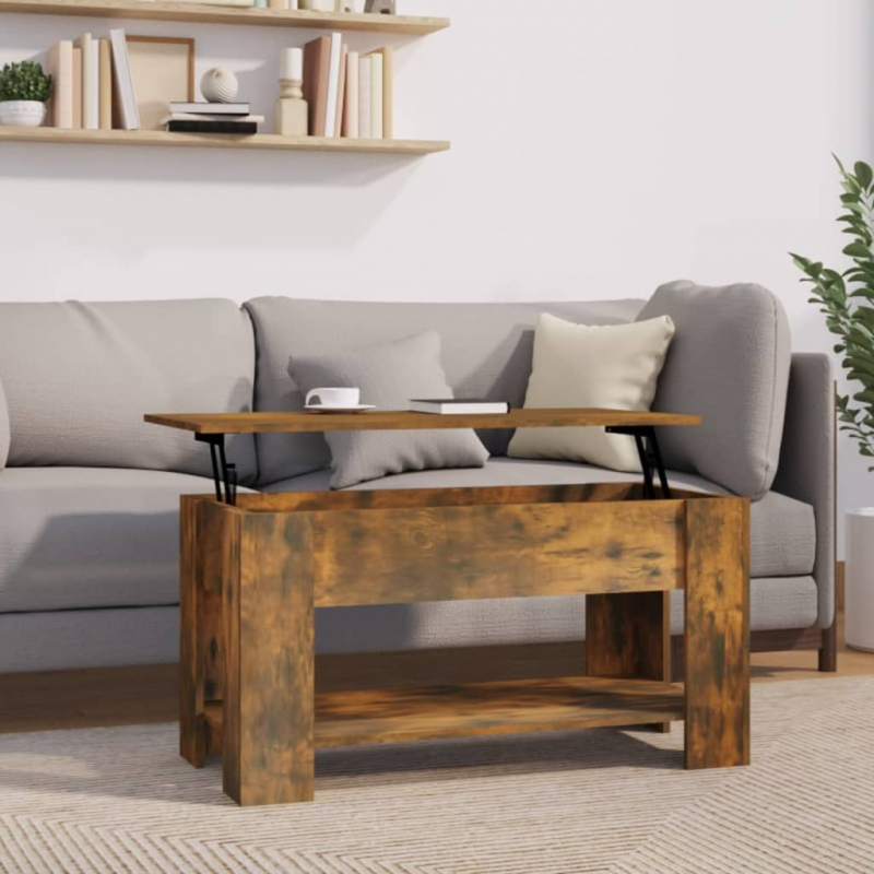 Couchtisch Räuchereiche 101x49x52 cm Holzwerkstoff