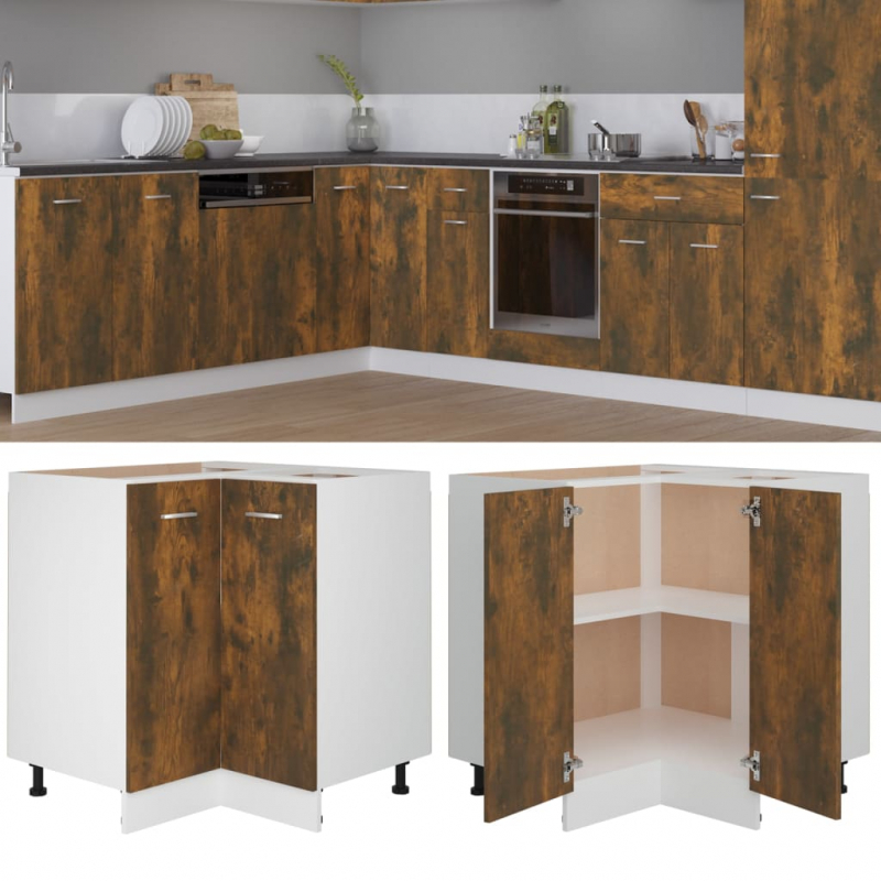 Küchenschrank Lyon Räuchereiche 75,5x75,5x81,5 cm Holzwerkstoff