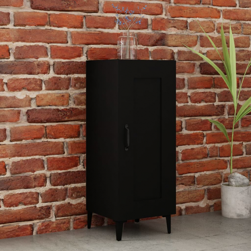 Sideboard Schwarz 34,5x34x90 cm Holzwerkstoff