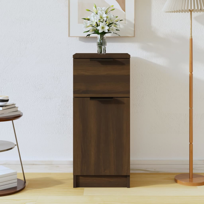 Sideboard Braun Eichen-Optik 30x30x70 cm Holzwerkstoff