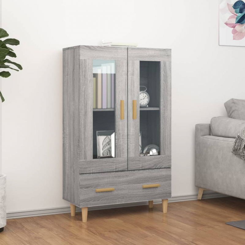 Highboard Grau Sonoma 70x31x115 cm Holzwerkstoff