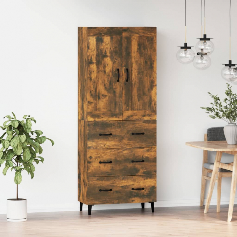 Highboard Räuchereiche Holzwerkstoff