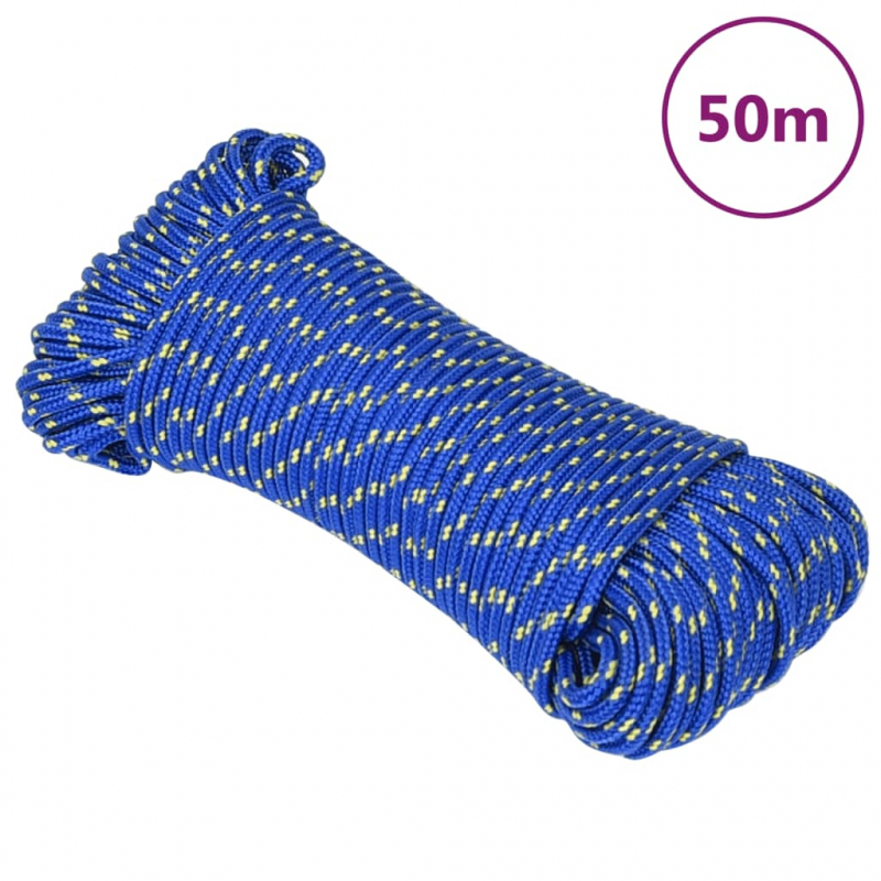 Bootsseil Blau 4 mm 50 m Polypropylen