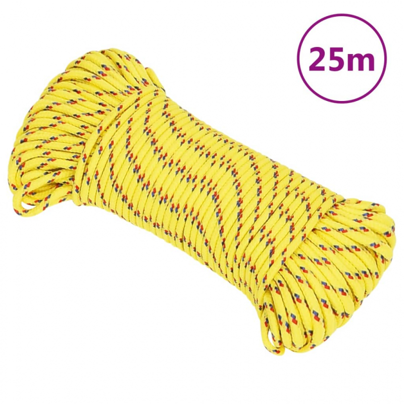 Bootsseil Gelb 3 mm 25 m Polypropylen