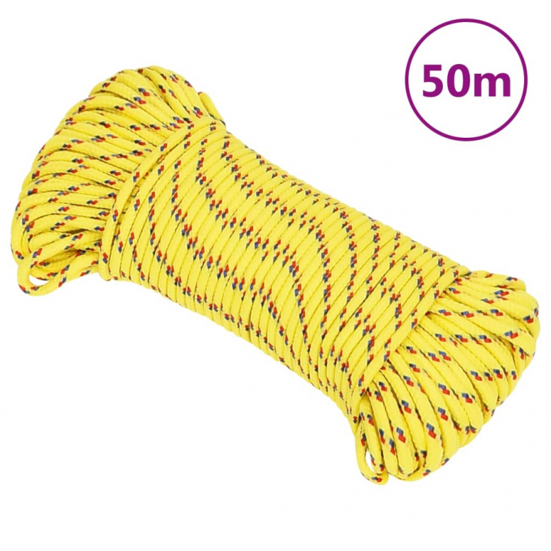 Bootsseil Gelb 3 mm 50 m Polypropylen