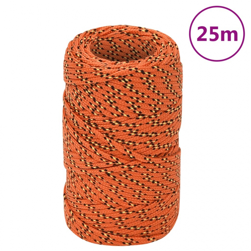 Bootsseil Orange 2 mm 25 m Polypropylen