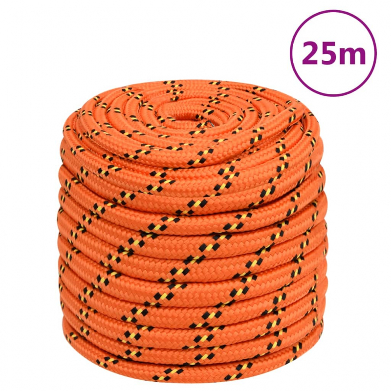 Bootsseil Orange 16 mm 25 m Polypropylen