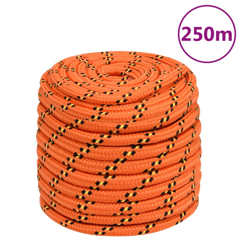 Bootsseil Orange 16 mm 250 m Polypropylen